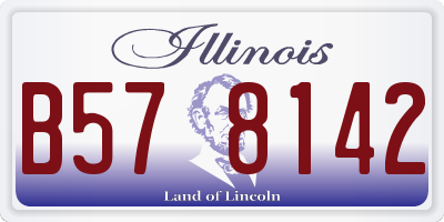IL license plate B578142