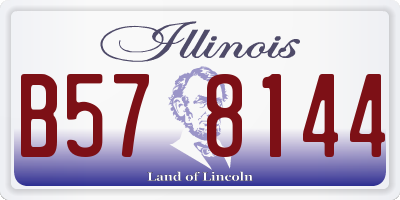 IL license plate B578144