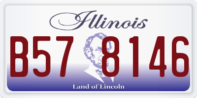 IL license plate B578146