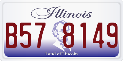 IL license plate B578149