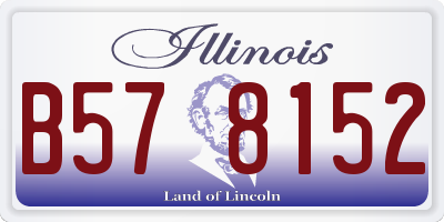 IL license plate B578152