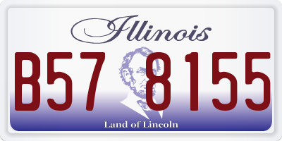 IL license plate B578155