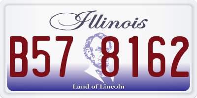 IL license plate B578162