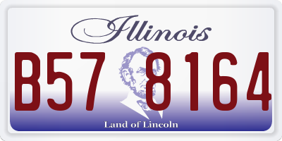 IL license plate B578164