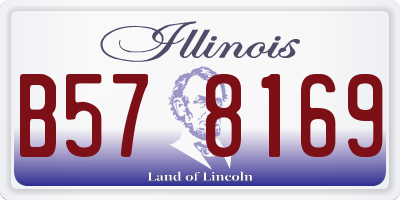 IL license plate B578169