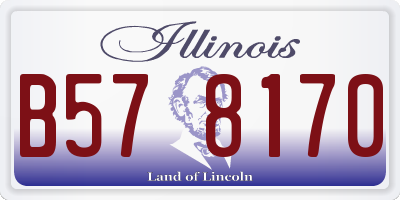 IL license plate B578170