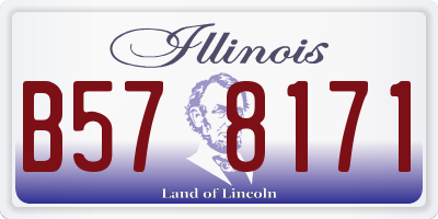 IL license plate B578171