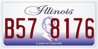 IL license plate B578176