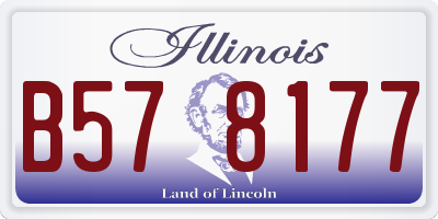 IL license plate B578177