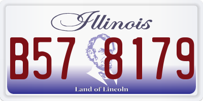 IL license plate B578179