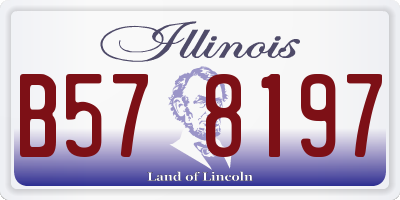 IL license plate B578197