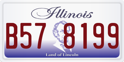 IL license plate B578199