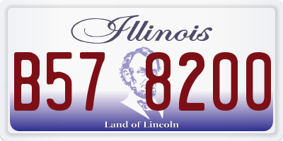 IL license plate B578200