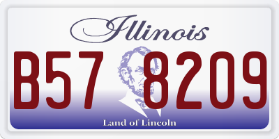 IL license plate B578209