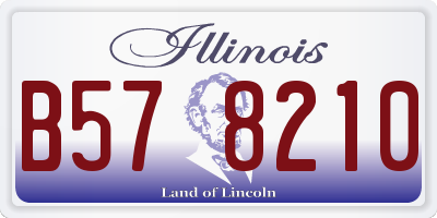 IL license plate B578210