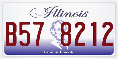 IL license plate B578212