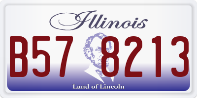 IL license plate B578213