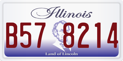 IL license plate B578214