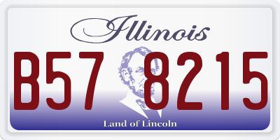 IL license plate B578215
