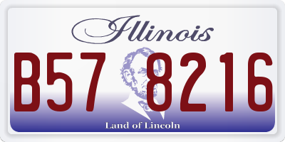 IL license plate B578216