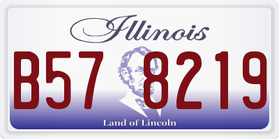 IL license plate B578219