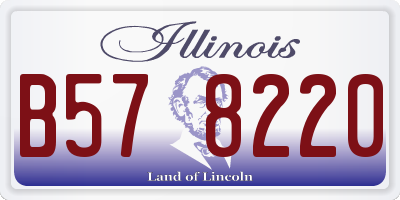 IL license plate B578220