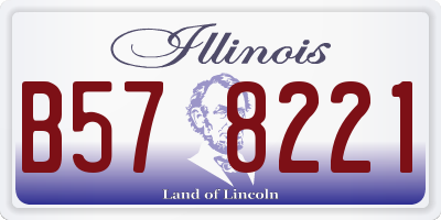 IL license plate B578221