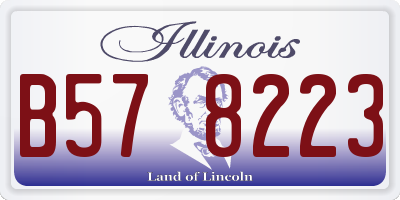IL license plate B578223