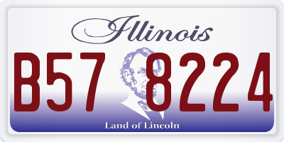 IL license plate B578224