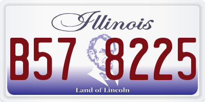 IL license plate B578225