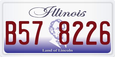 IL license plate B578226