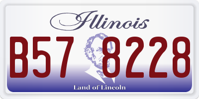 IL license plate B578228
