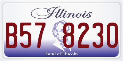 IL license plate B578230