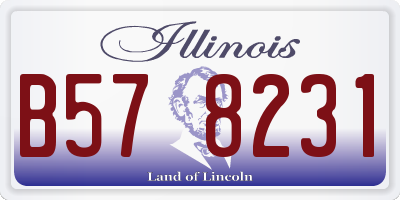IL license plate B578231