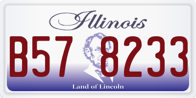 IL license plate B578233