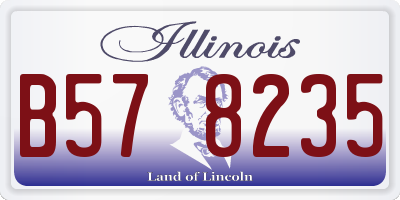 IL license plate B578235
