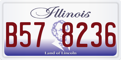 IL license plate B578236