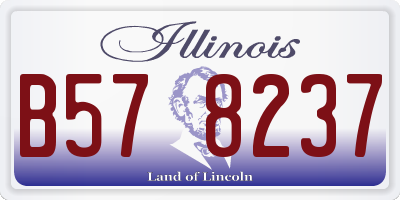 IL license plate B578237