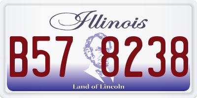 IL license plate B578238