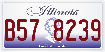 IL license plate B578239