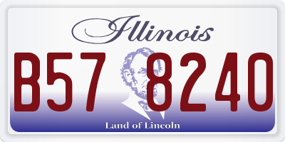 IL license plate B578240