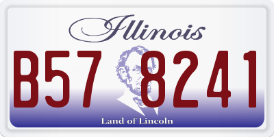 IL license plate B578241