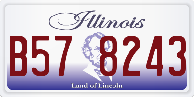 IL license plate B578243