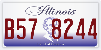 IL license plate B578244