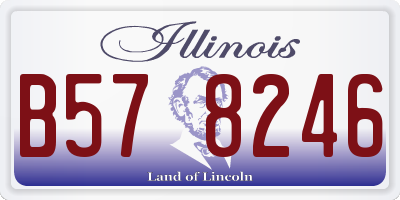 IL license plate B578246