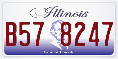 IL license plate B578247