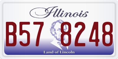 IL license plate B578248