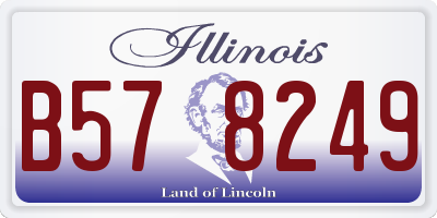 IL license plate B578249