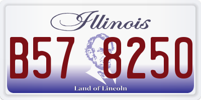 IL license plate B578250