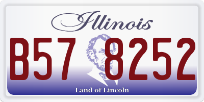IL license plate B578252